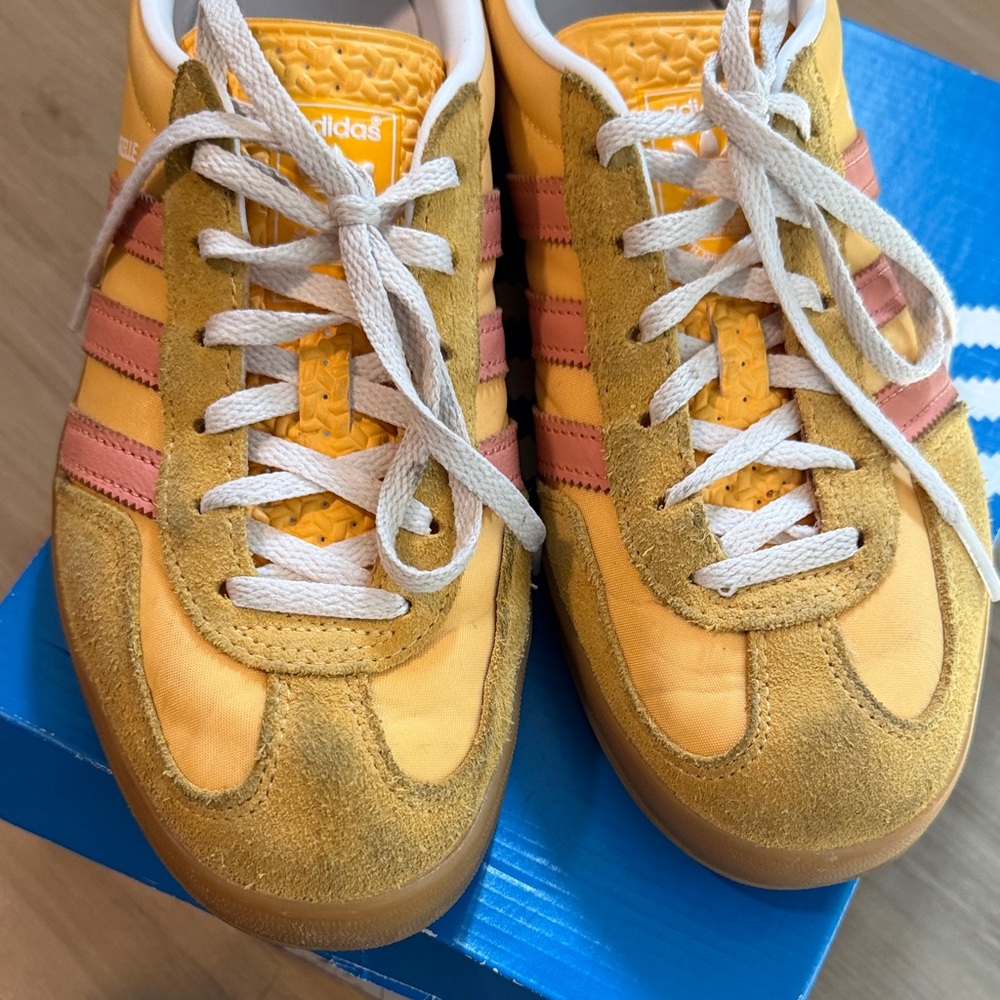 Adidas Yellow and Pink Casual Sneakers - Picture 6 of 9